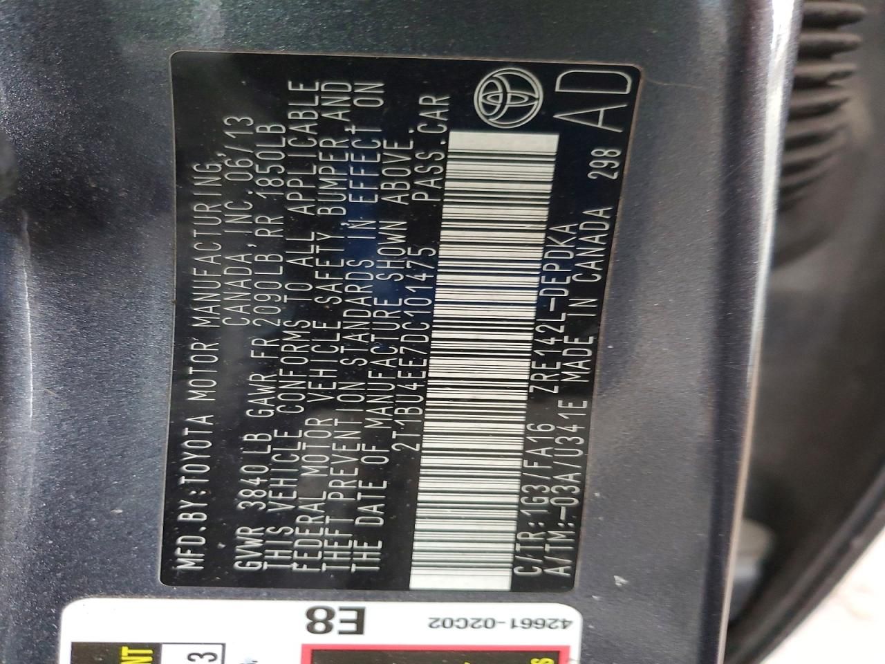 2013 Toyota Corolla Base