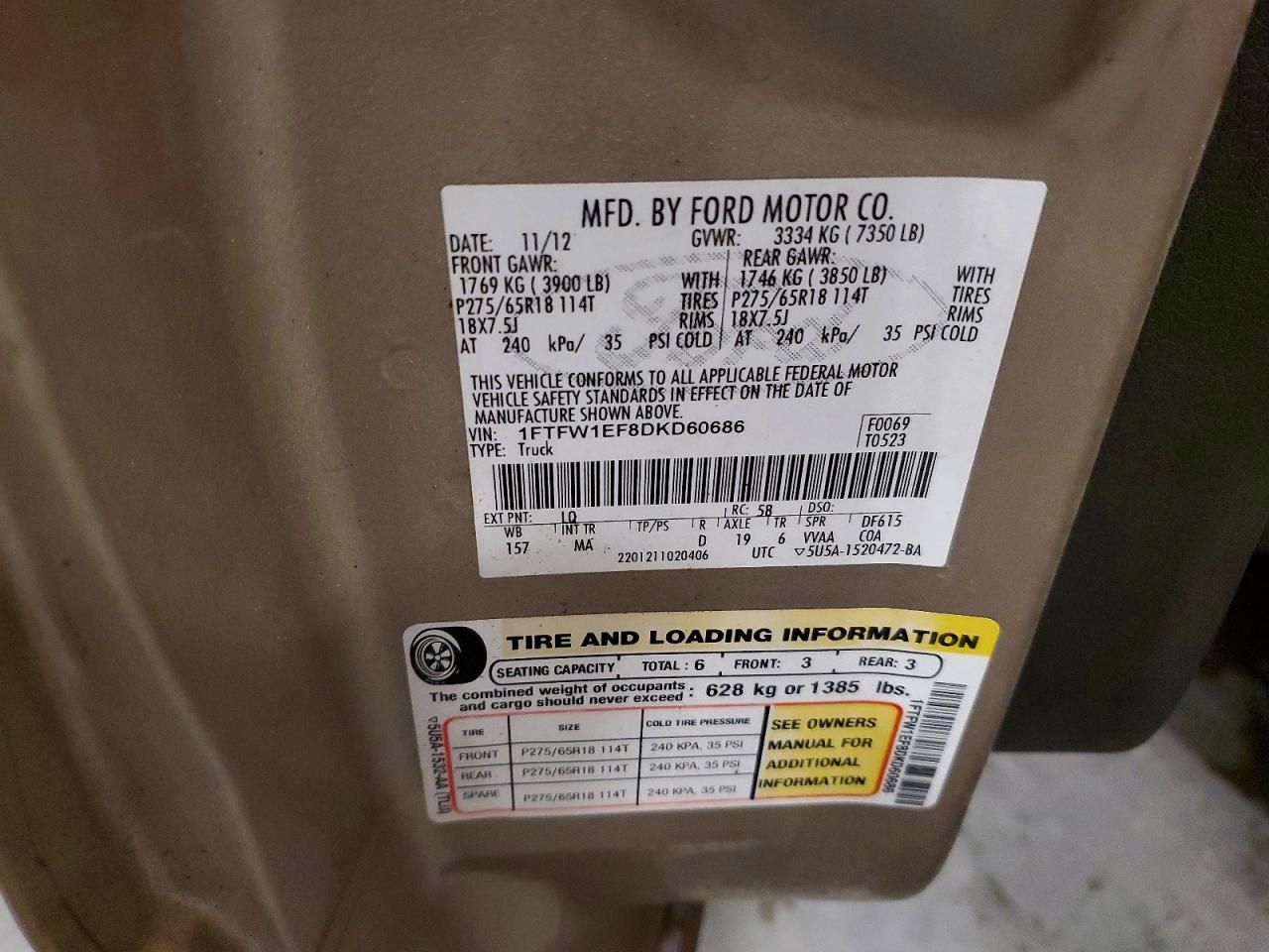 2013 Ford F150 Supercrew