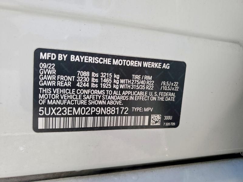 2023 BMW X7 Xdrive40i