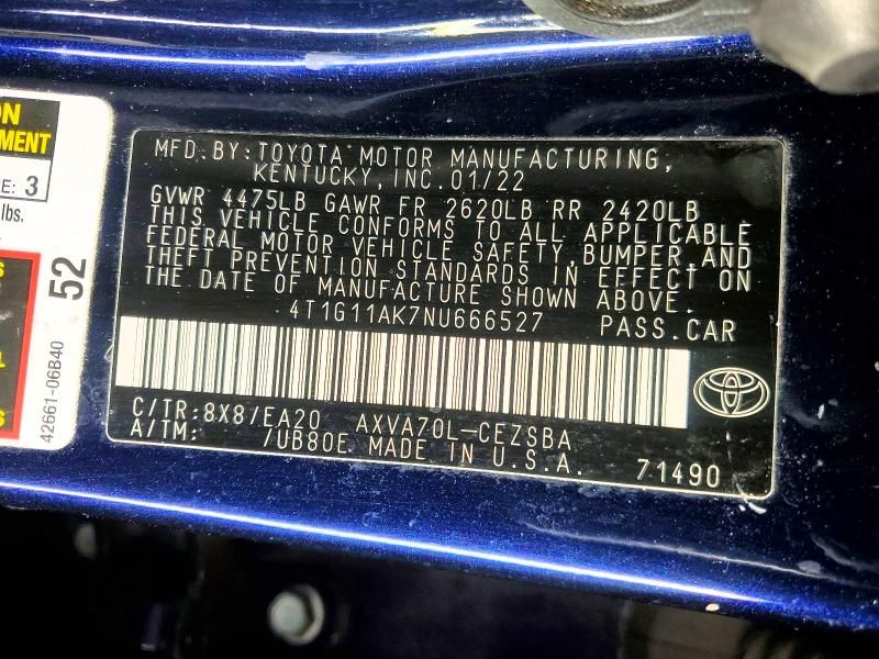 2022 Toyota Camry se