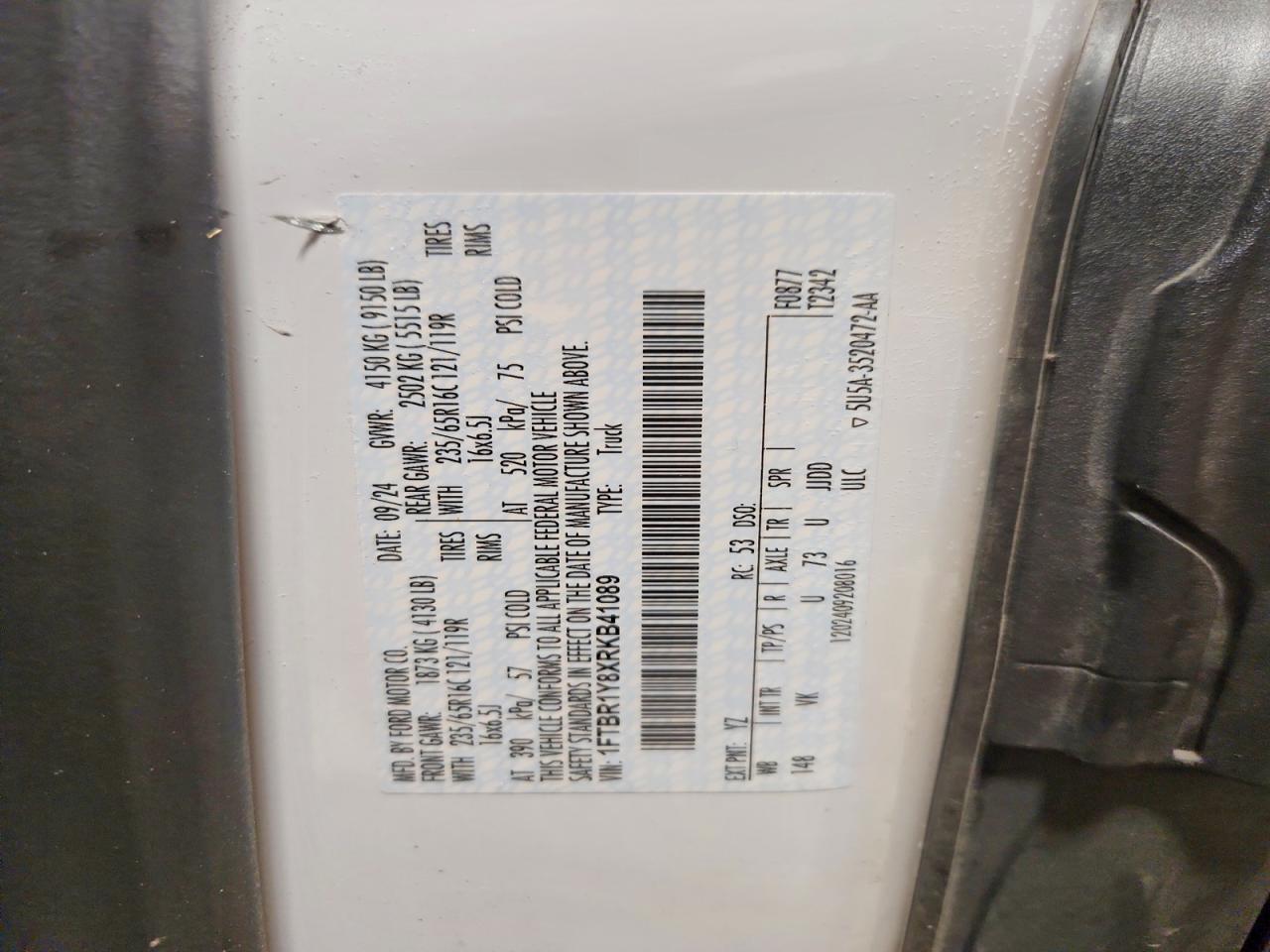 2024 Ford Transit T-250