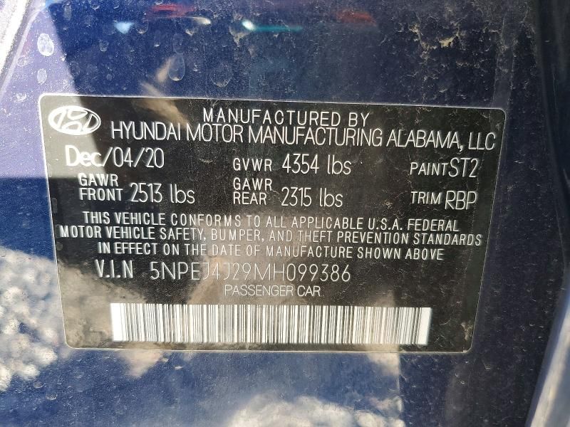 2021 Hyundai Sonata sel Plus