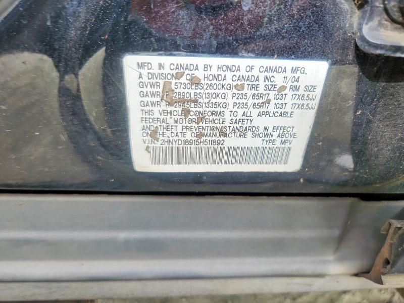 2005 Acura Mdx Touring