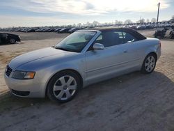 Audi salvage cars for sale: 2005 Audi A4 Quattro Cabriolet