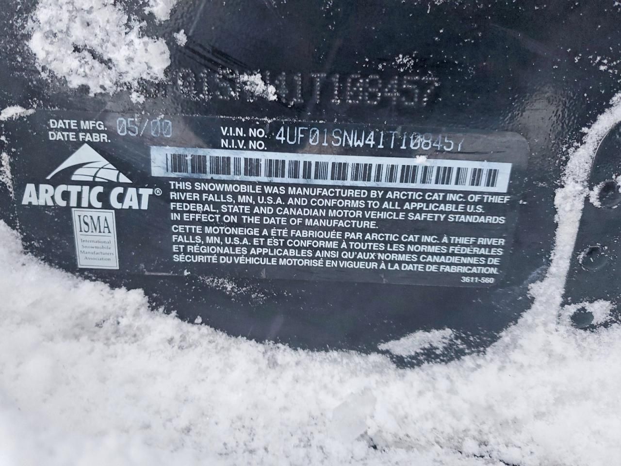 2001 Artcat T Z1 LXR