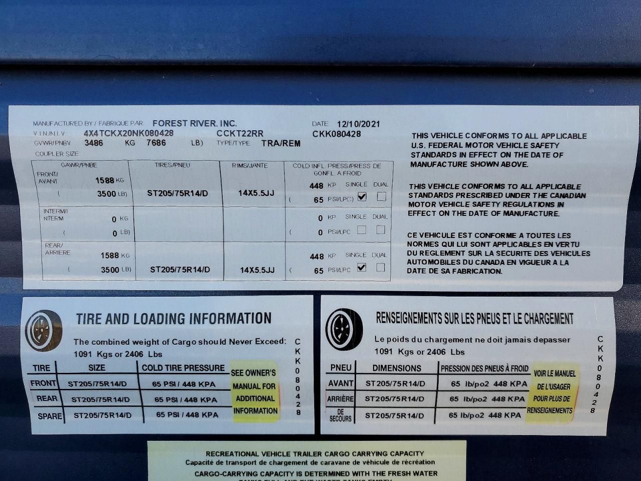 2022 Sandstorm 2022 Foresriver Grey Wolf-Camper