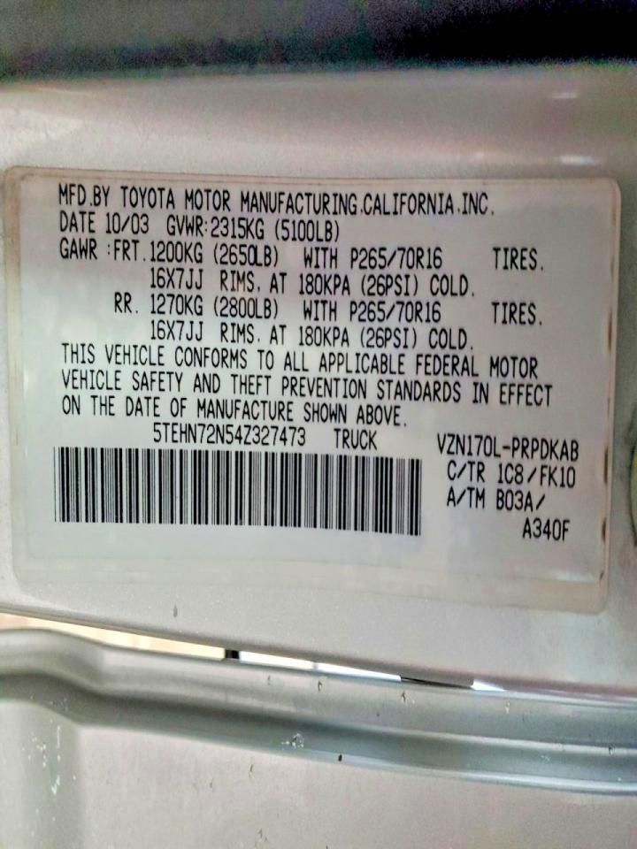 2004 Toyota Tacoma Double cab