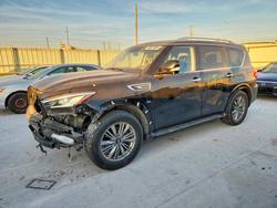 Salvage cars for sale from Copart Haslet, TX: 2019 Infiniti Qx80 Luxe