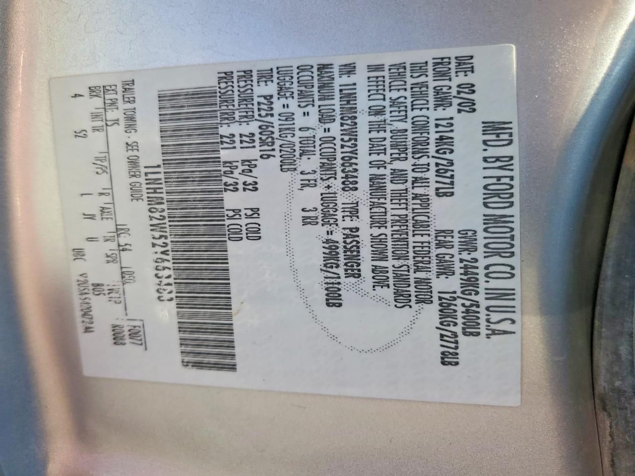 2002 Lincoln Town car Signature