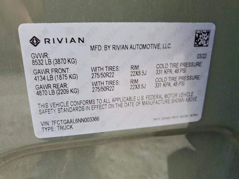 2022 Rivian R1T Advent