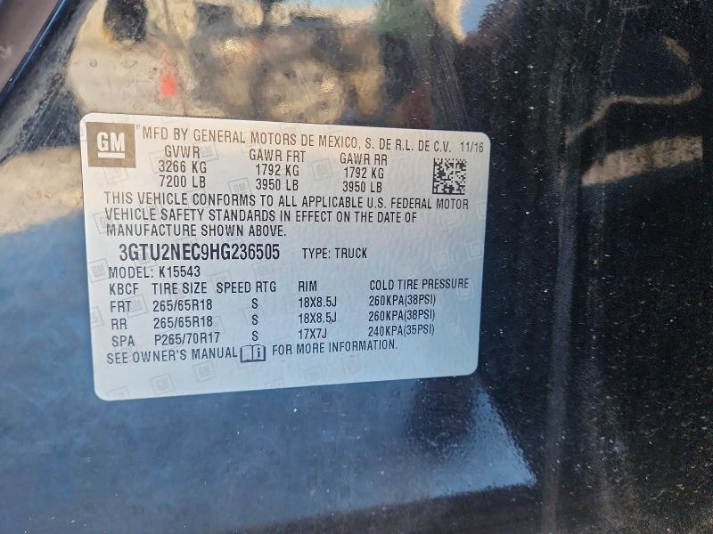 2017 GMC Sierra K1500 SLT