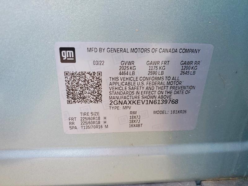 2022 Chevrolet Equinox lt