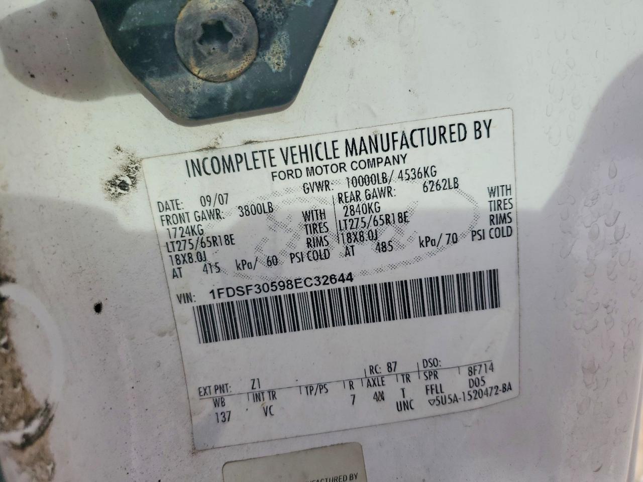 2008 Ford F350 Super Duty Utility / Service Truck