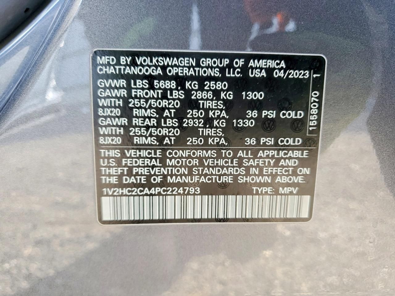 2023 Volkswagen Atlas Cross Sport se