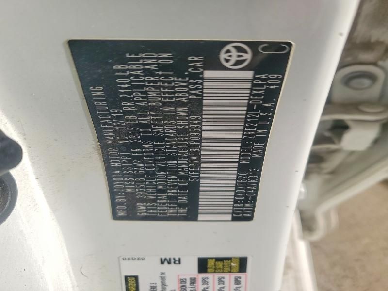 2020 Toyota Corolla le