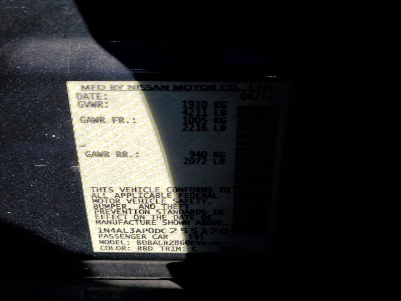 2013 Nissan Altima 2.5