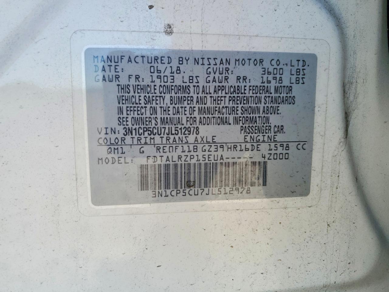 2018 Nissan Kicks s