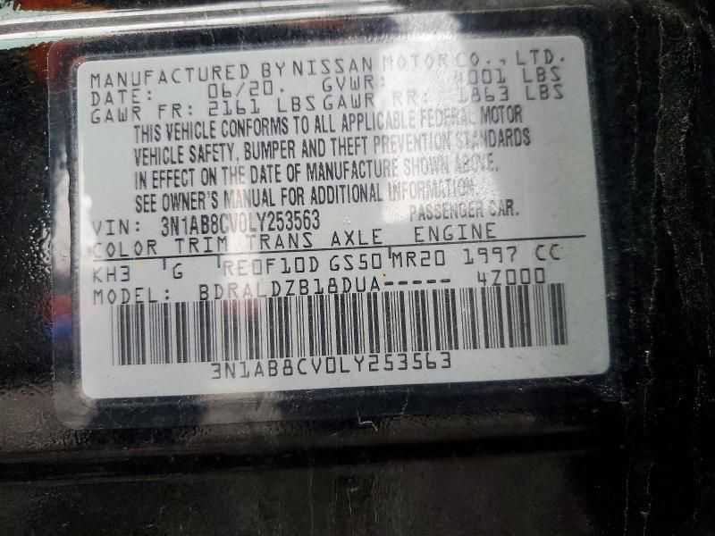 2020 Nissan Sentra sv