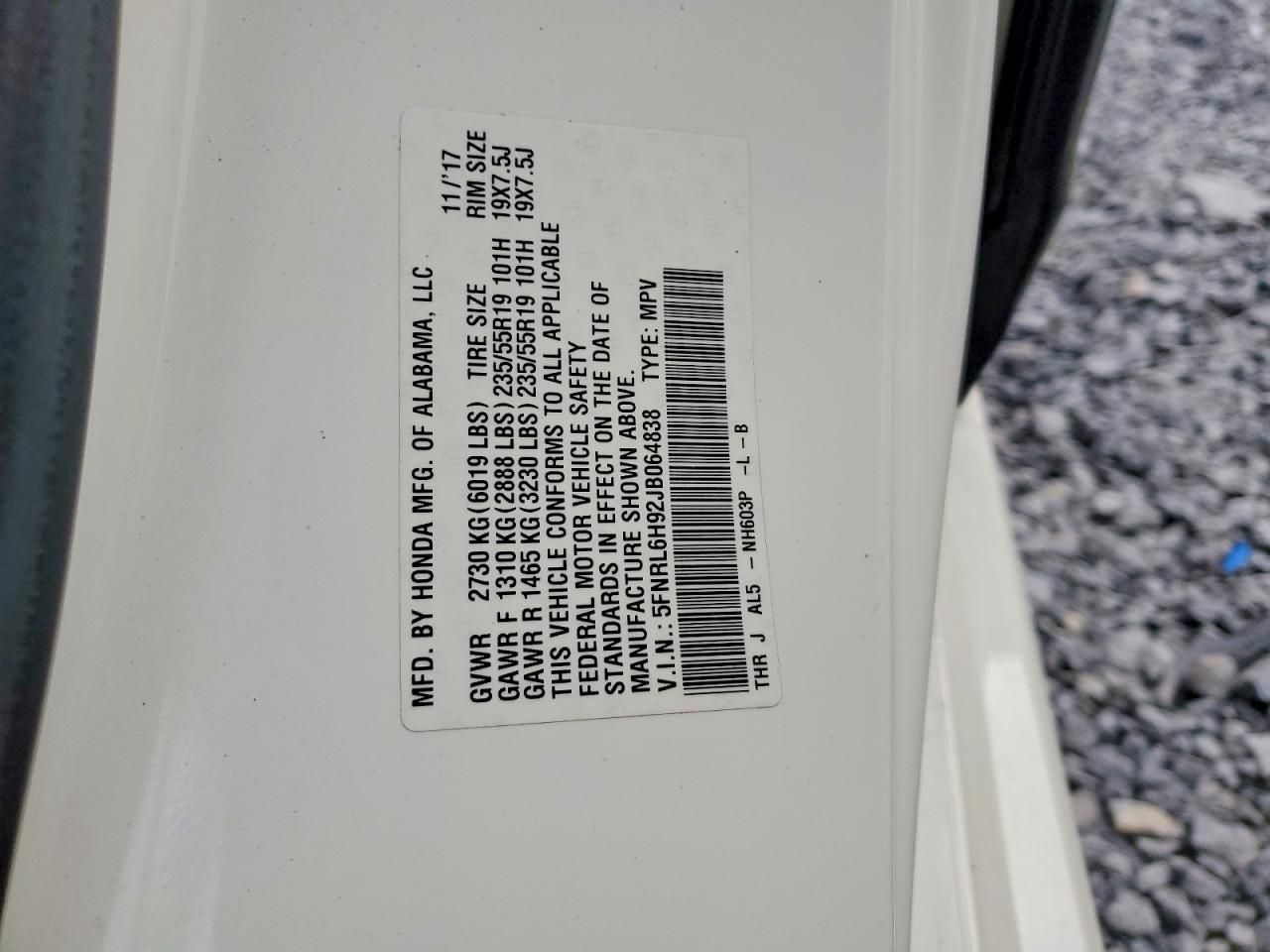 2018 Honda Odyssey Elite