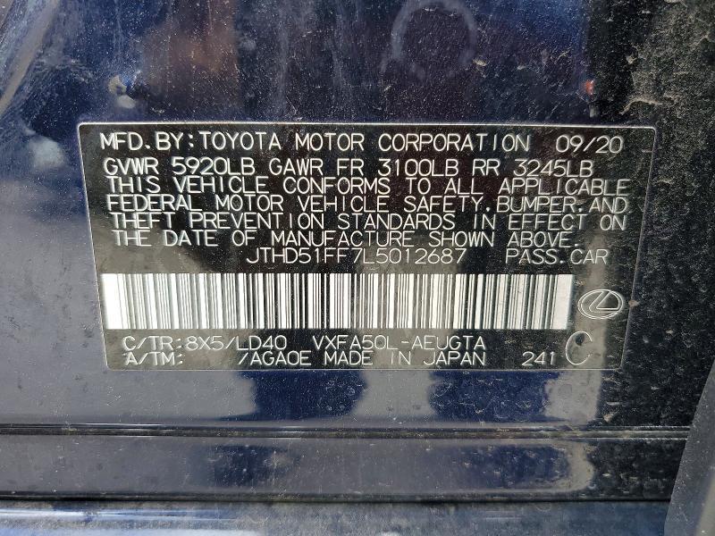 2020 Lexus Ls 500 Base