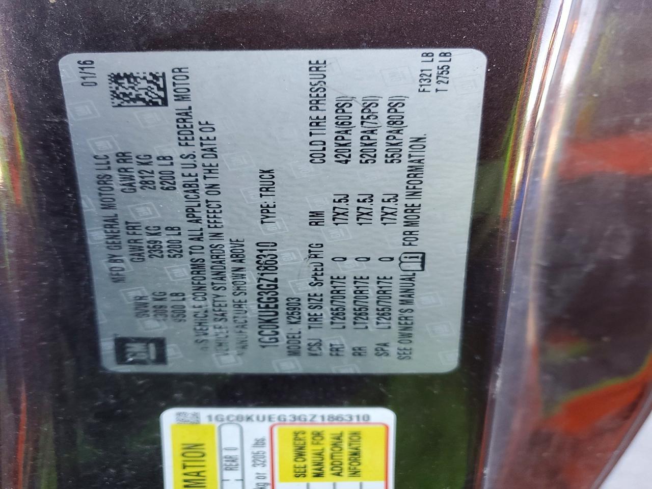 2016 Chevrolet Silverado K2500 Heavy Duty