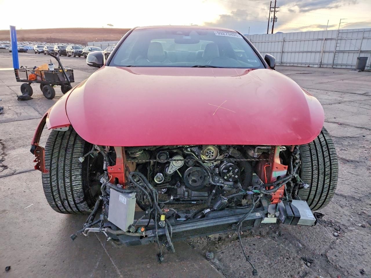 2017 Infiniti Q60 red Sport 400