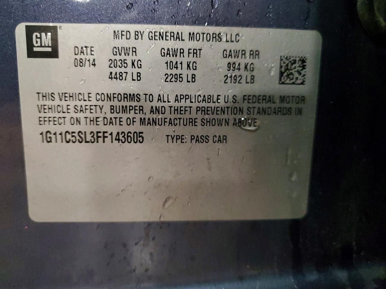 2015 Chevrolet Malibu 1LT