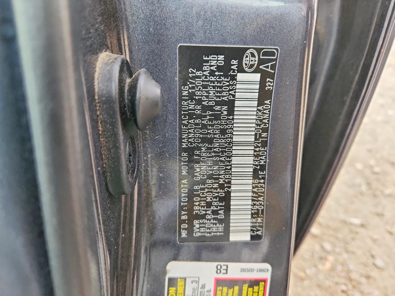 2013 Toyota Corolla Base