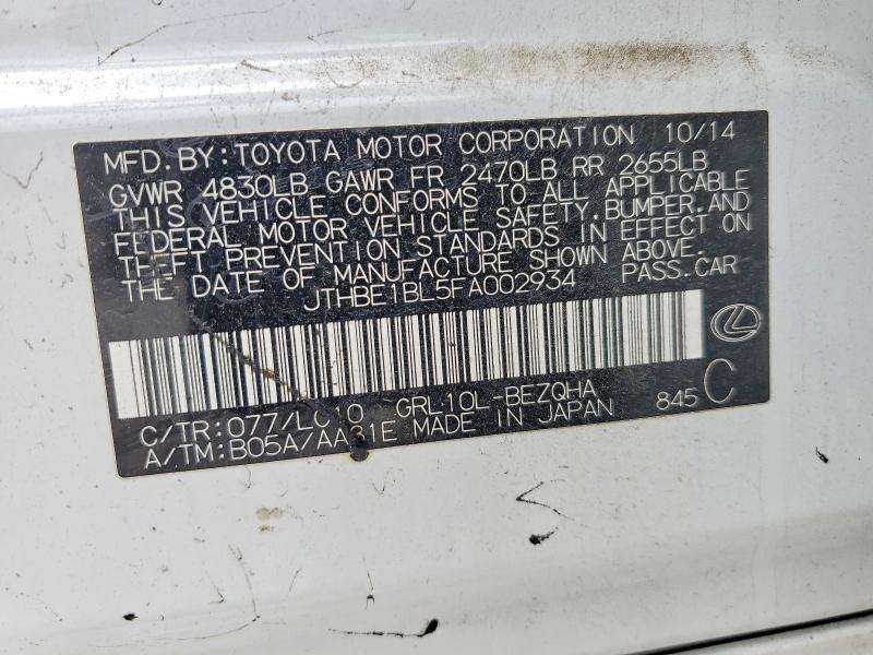 2015 Lexus Gs 350