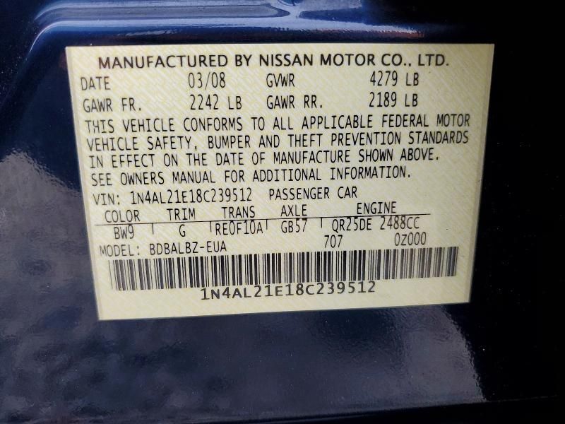 2008 Nissan Altima 2.5
