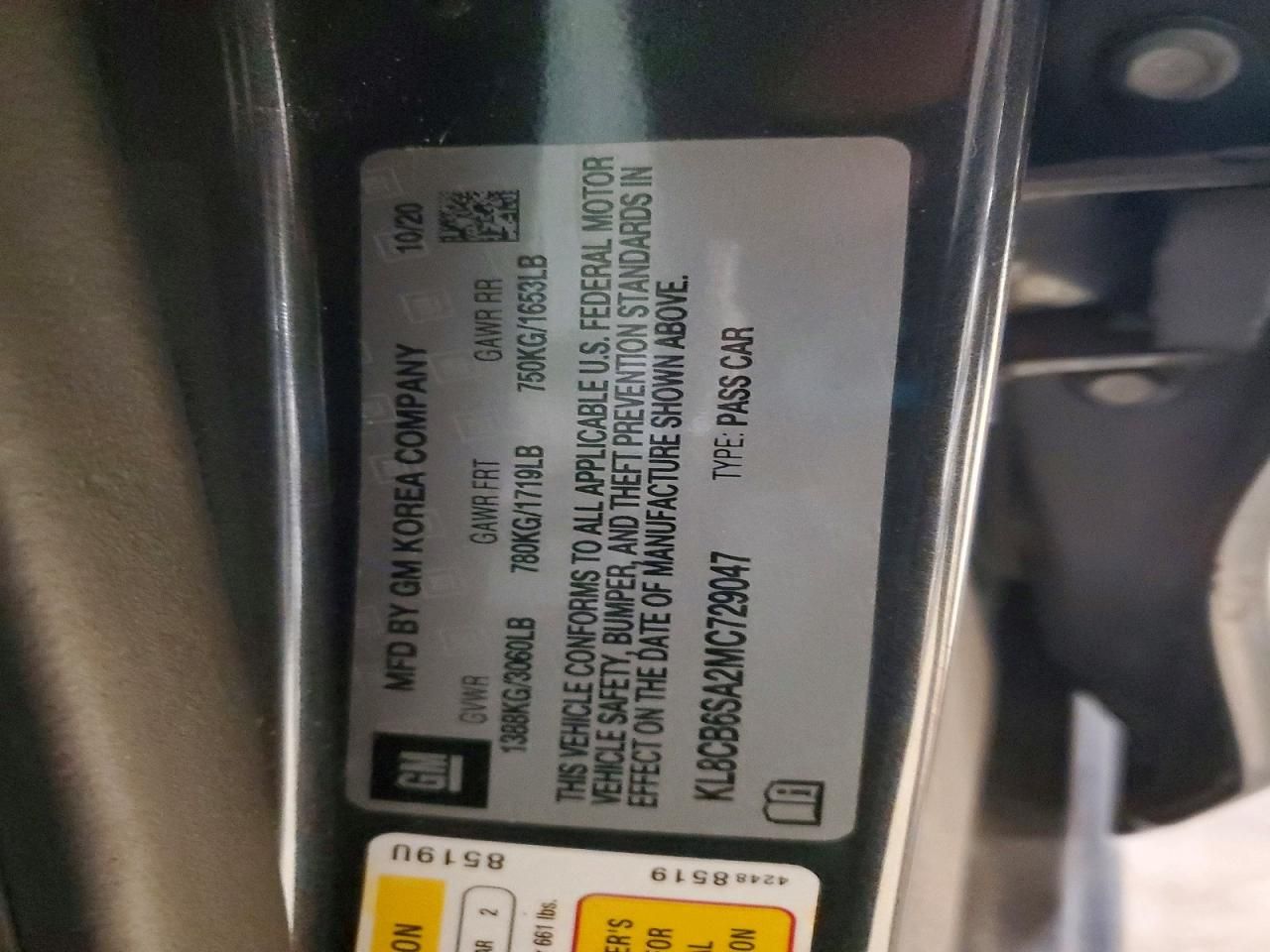 2021 Chevrolet Spark ls