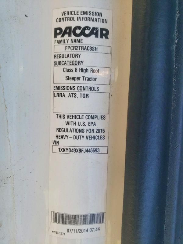 2015 Kenworth T680 Semi Truck