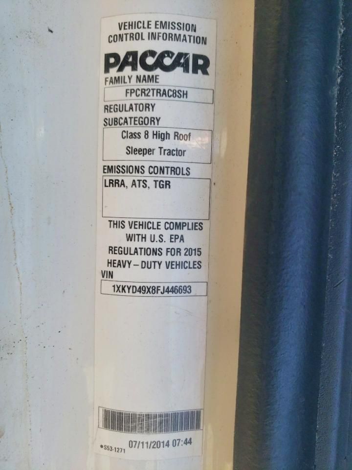 2015 Kenworth T680 Semi Truck