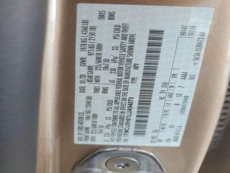 2020 Ford Escape sel