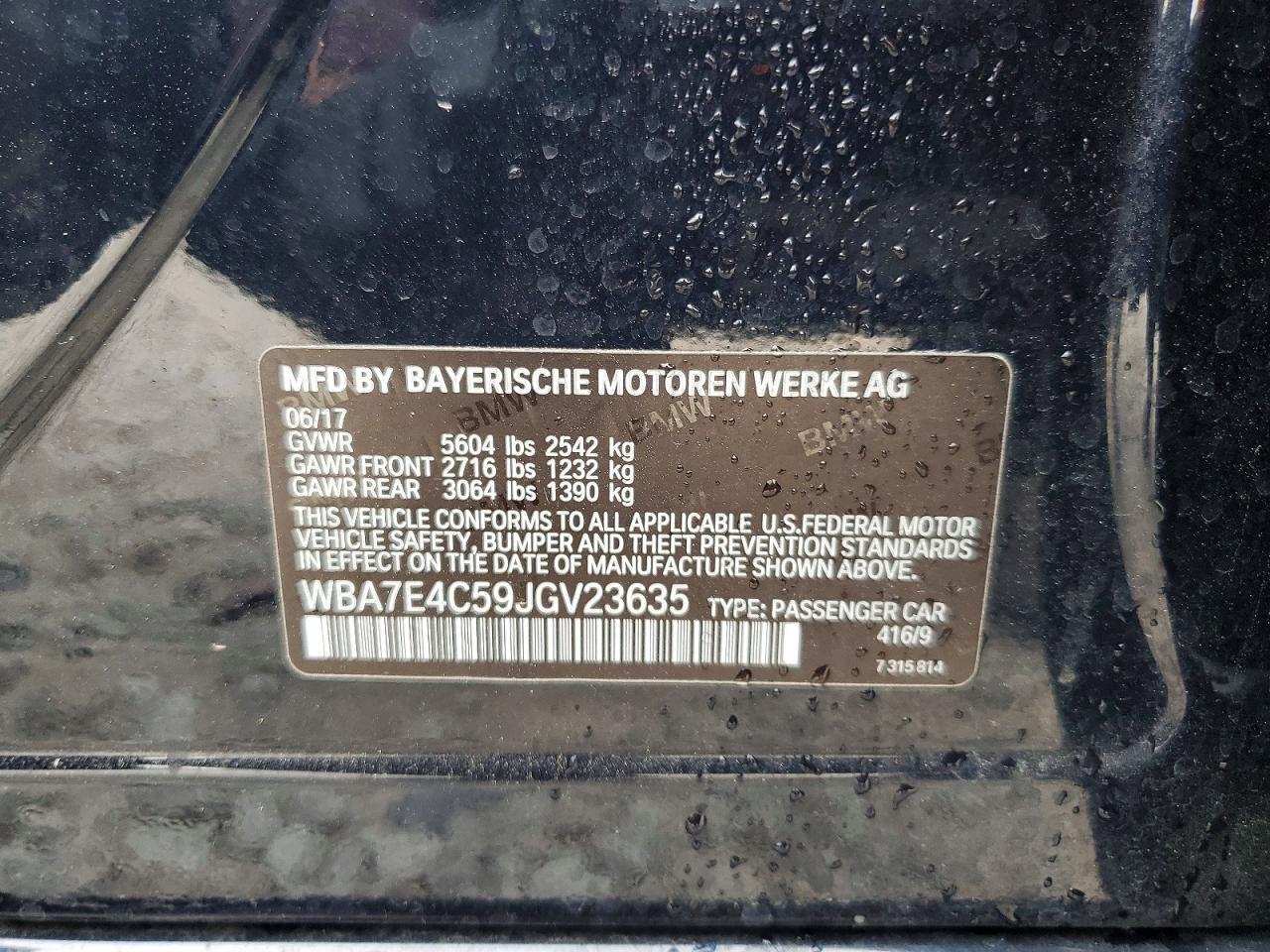 2018 BMW 740 xi
