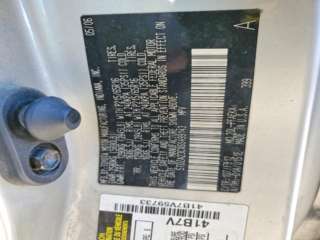 2006 Toyota Sienna ce