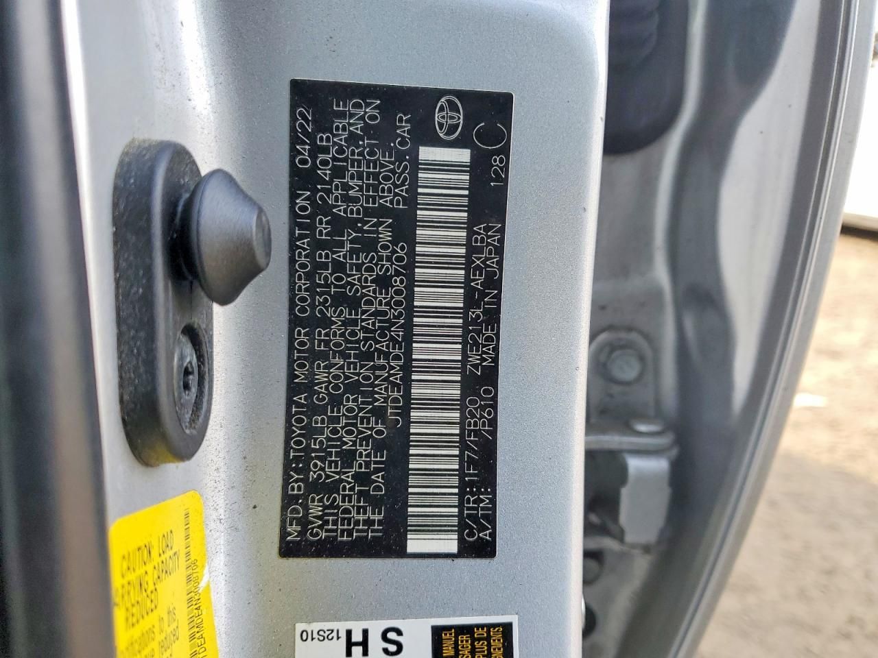 2022 Toyota Corolla le