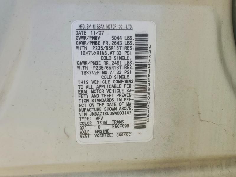 2009 Nissan Murano s