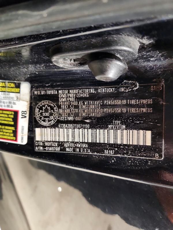 2015 Toyota Venza le