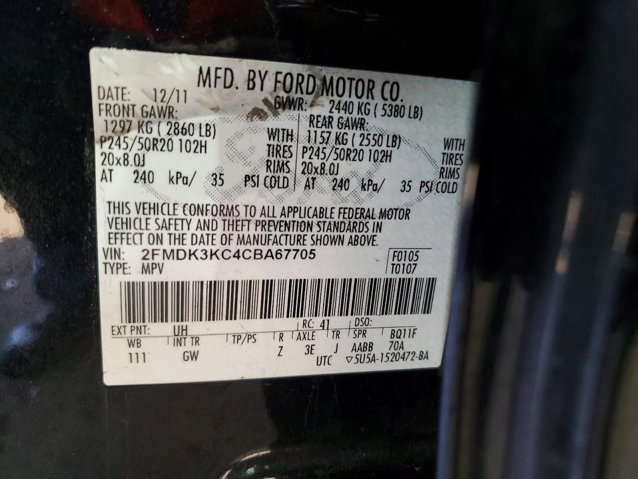 2012 Ford Edge Limited