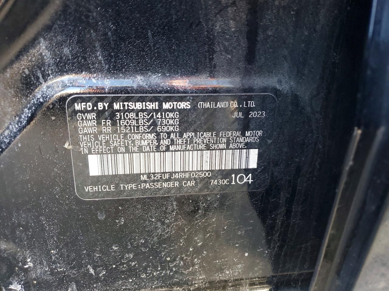 2024 Mitsubishi Mirage G4 es