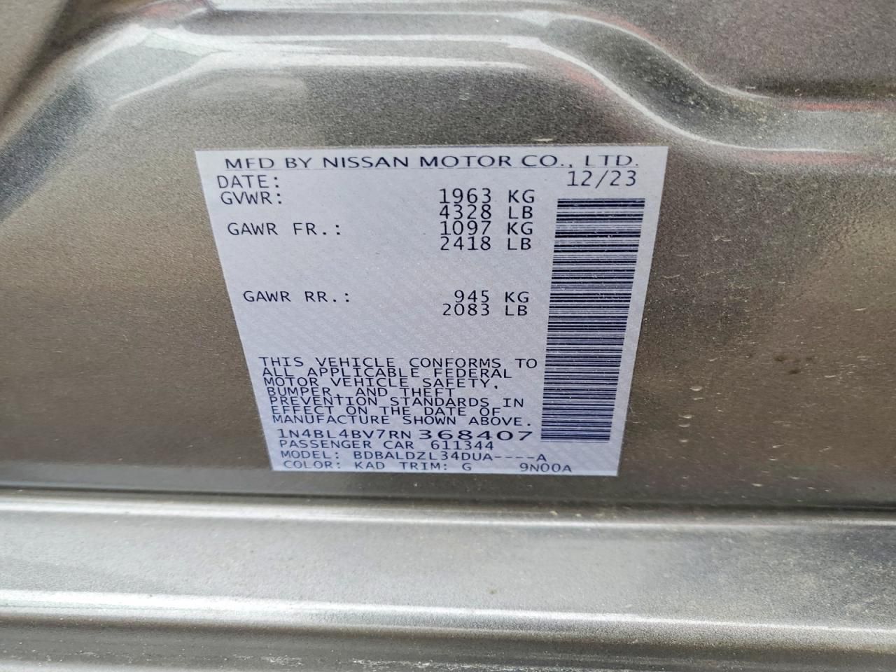 2024 Nissan Altima s