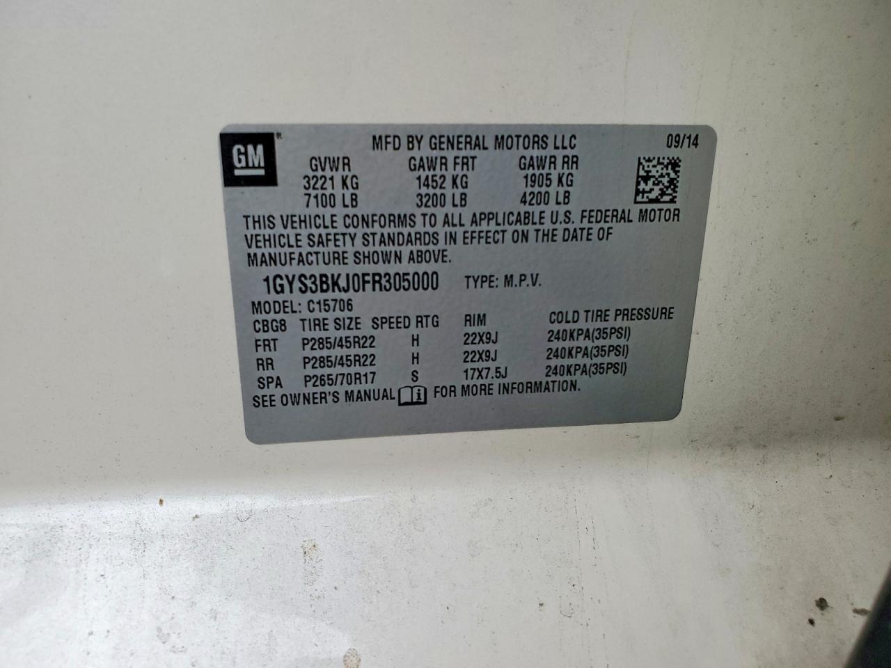 2015 Cadillac Escalade Luxury