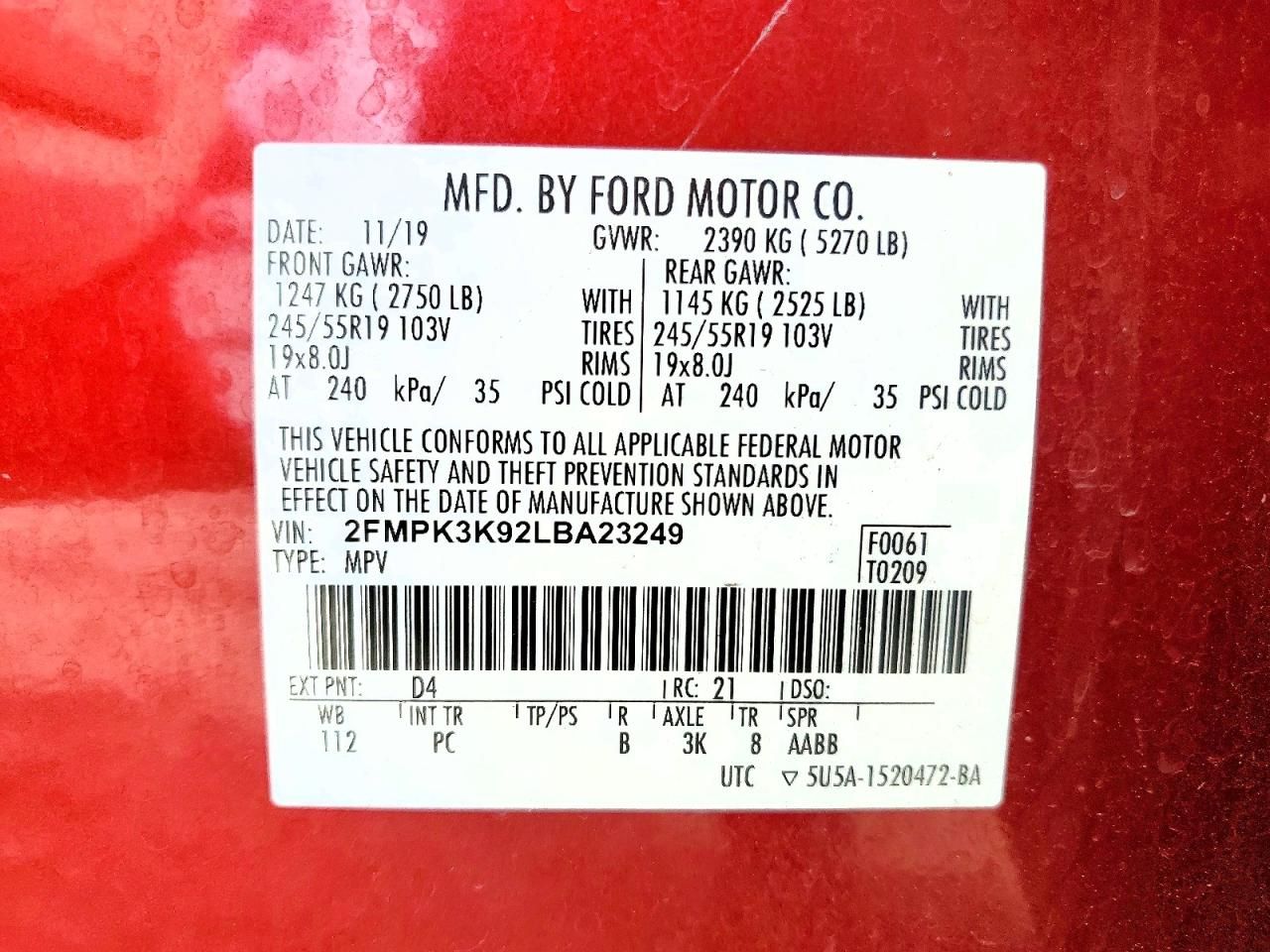 2020 Ford Edge Titanium