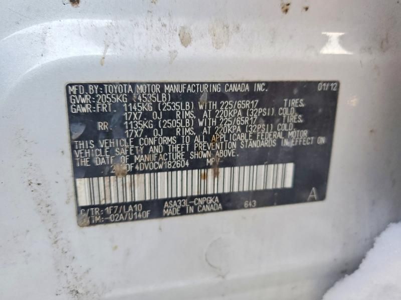 2012 Toyota Rav4 Limited