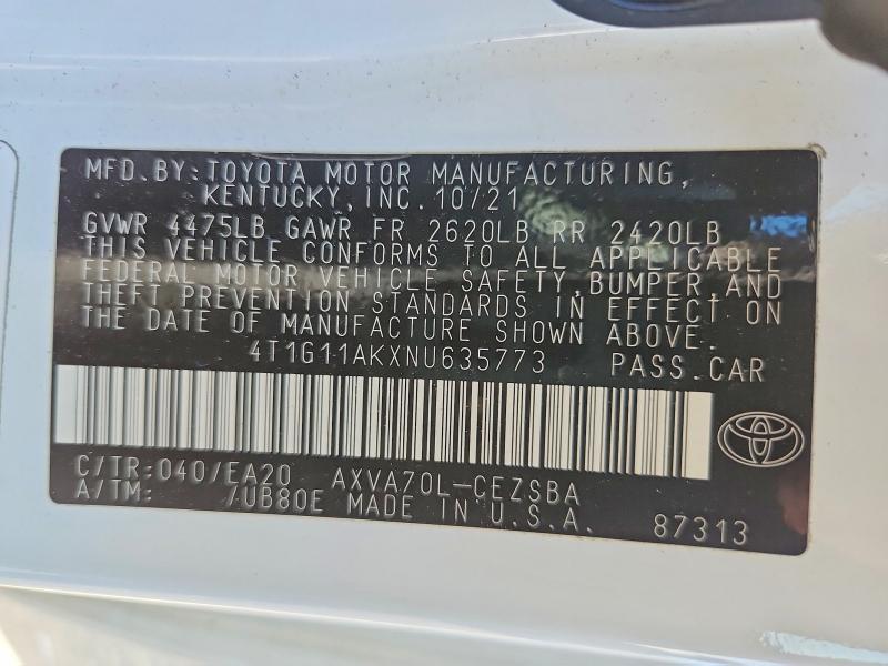 2022 Toyota Camry se