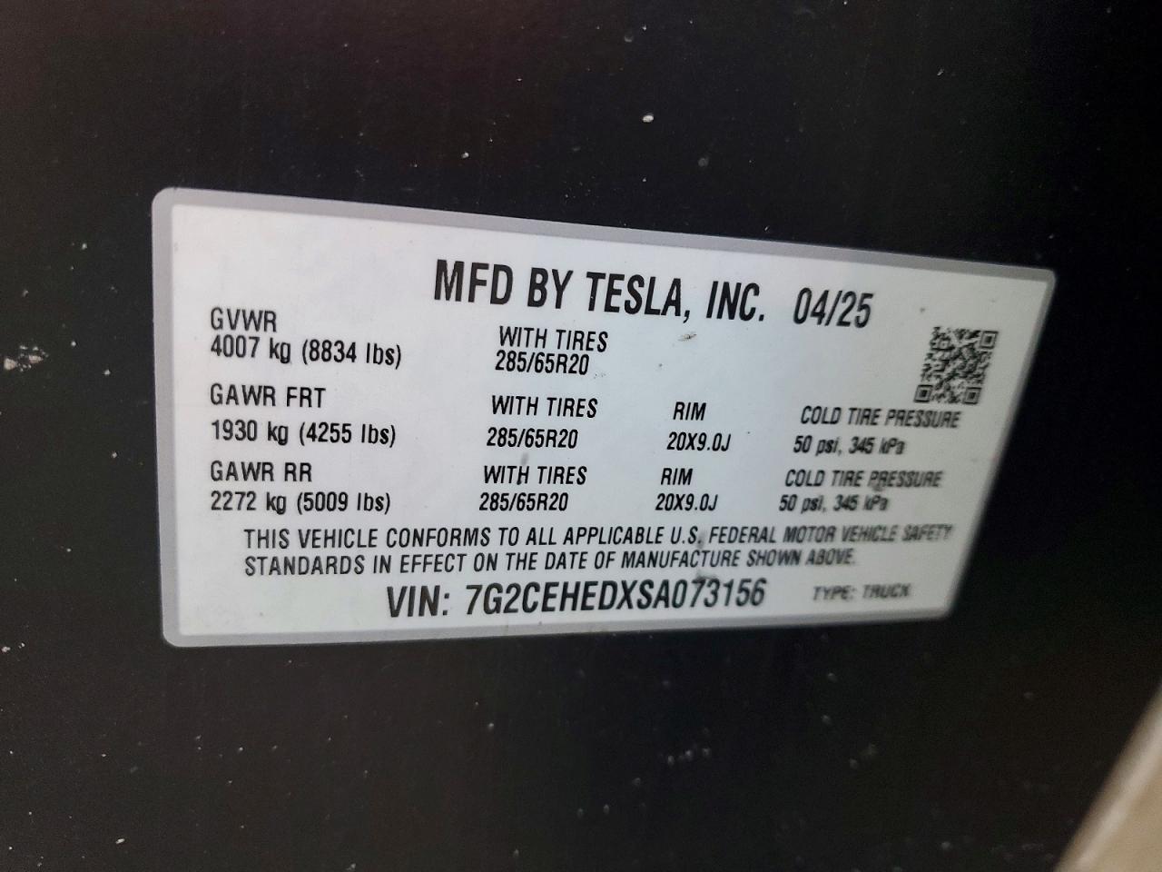 2025 Tesla Cybertruck