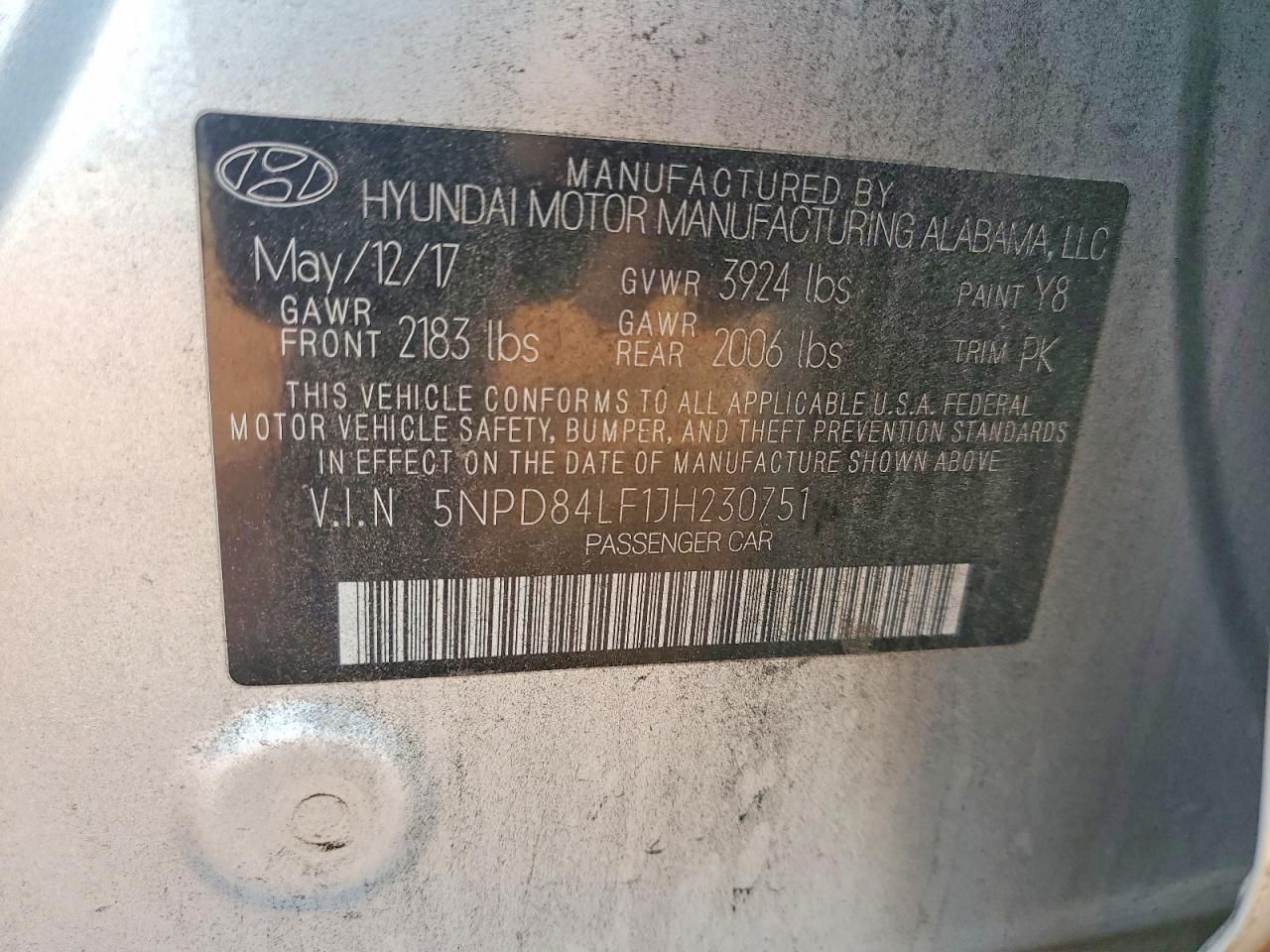 2018 Hyundai Elantra sel