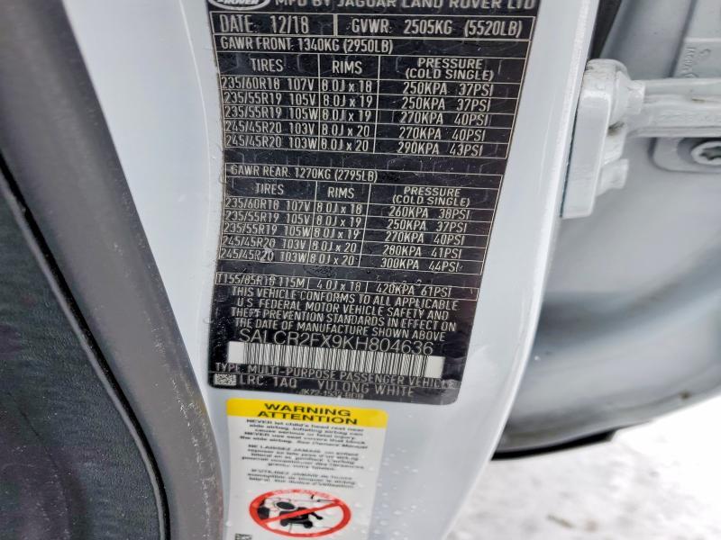 2019 Land Rover Discovery Sport hse