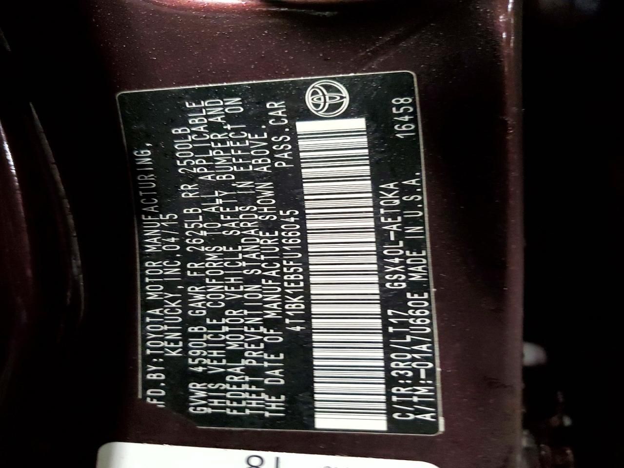 2015 Toyota Avalon xle